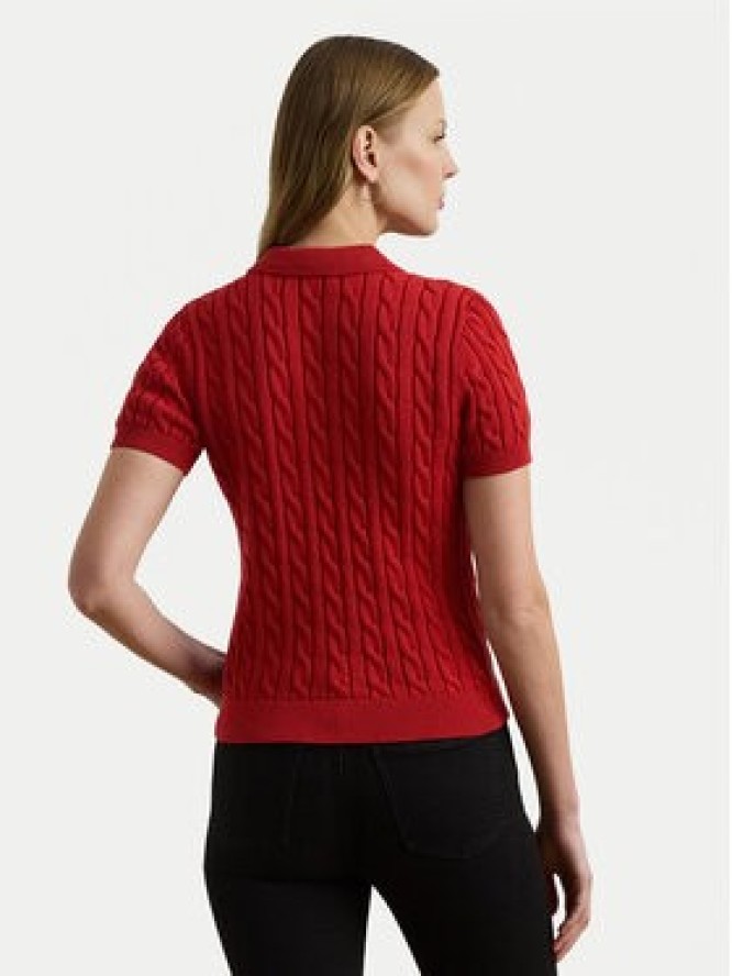 LAUREN RALPH LAUREN Sweter 200932224012 Czerwony Slim Fit
