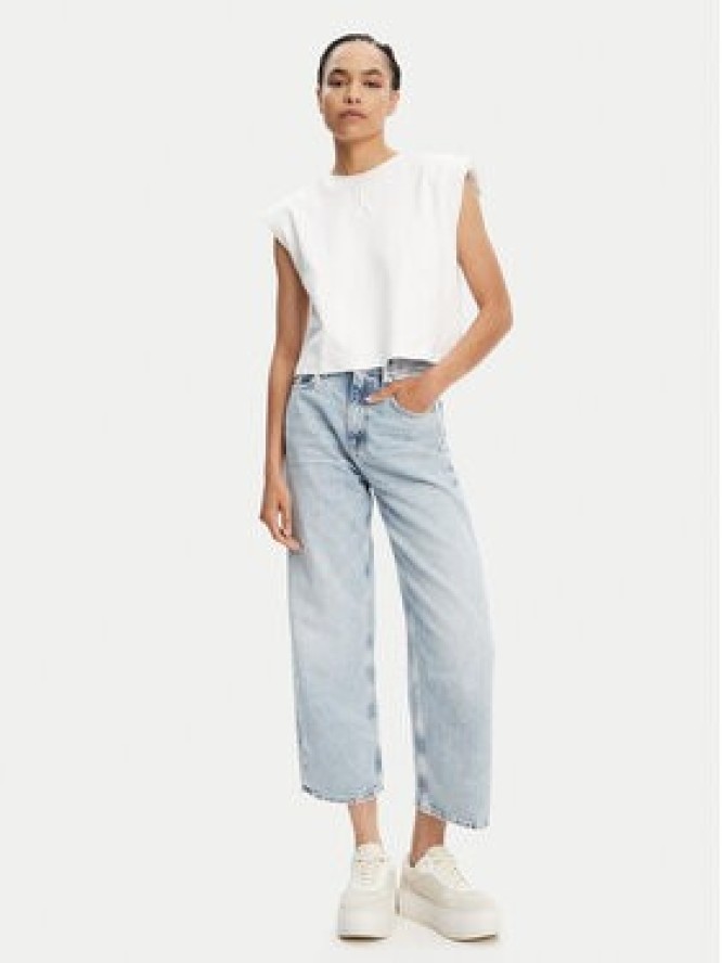 Calvin Klein Jeans Jeansy Barrel J20J225603 Niebieski Loose Fit