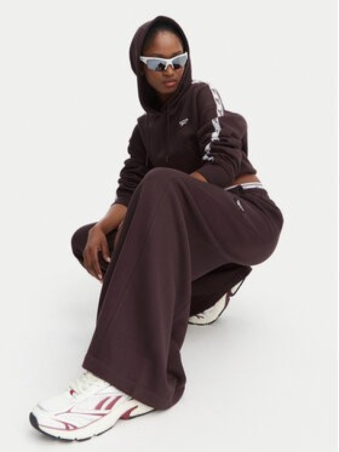 Reebok Spodnie dresowe Aleksandra RK25682CCW Brązowy ciemny Regular Fit