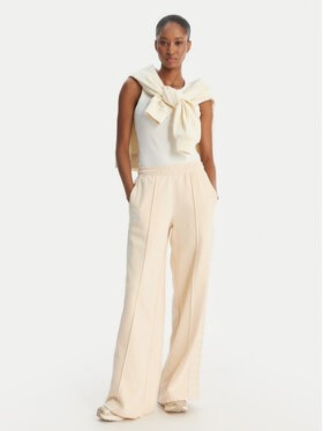 Kappa Spodnie dresowe Banda Malorie 37256WW Écru Regular Fit