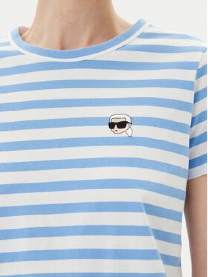 KARL LAGERFELD T-Shirt A1W17099 Niebieski Regular Fit