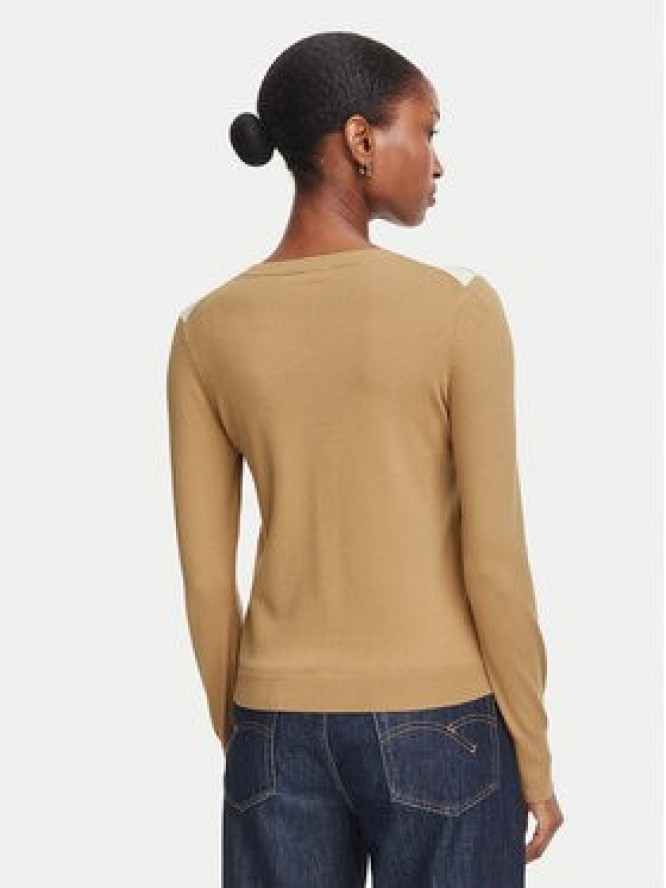 Marella Sweter Carabo 2625366131 Brązowy jasny Regular Fit