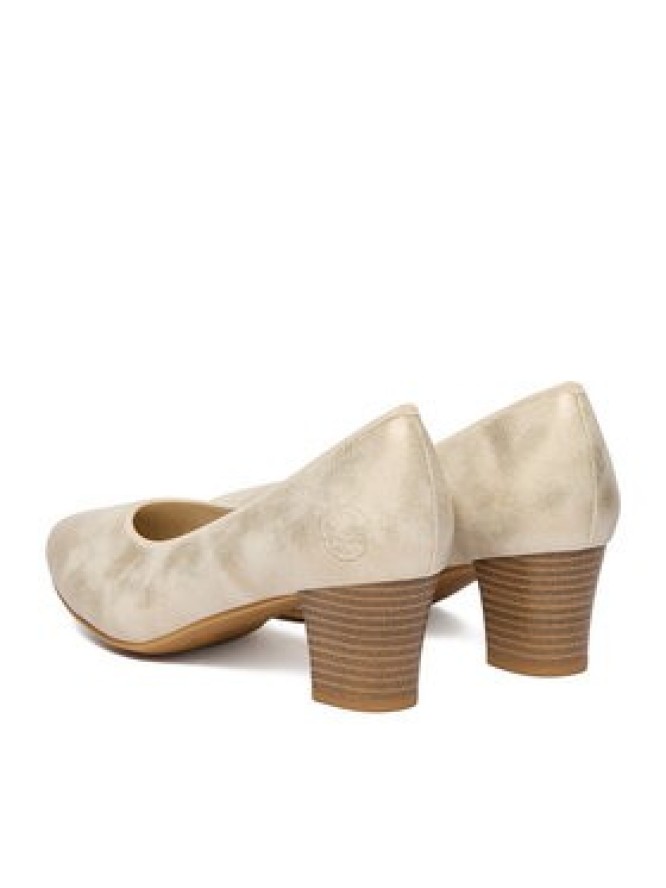 Rieker Czółenka 44650-91 Złoty