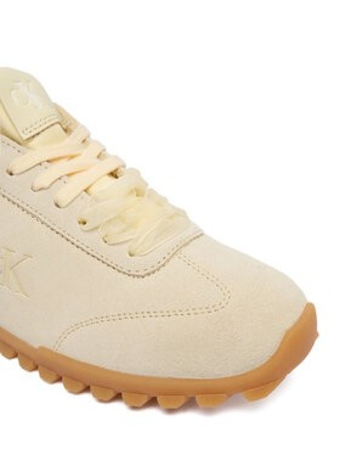 Calvin Klein Sneakersy Low Profile Run Mg Sue Db Laces HW0HW03150 Żółty