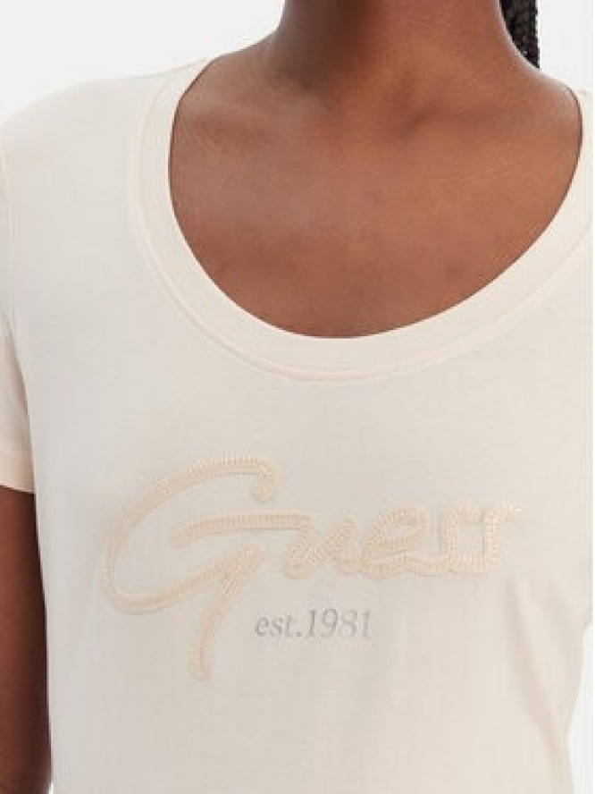 Guess T-Shirt W6GI14 K3033 Pomarańczowy Regular Fit