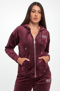 Bluza damska welurowa DKNY