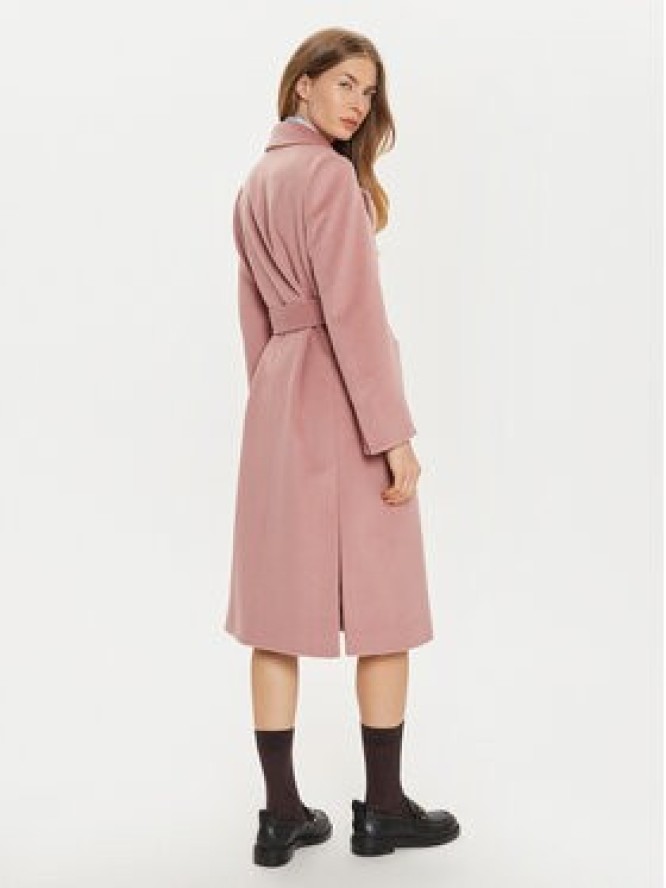 MAX&Co. Płaszcz wełniany 2426016134200 Różowy Regular Fit