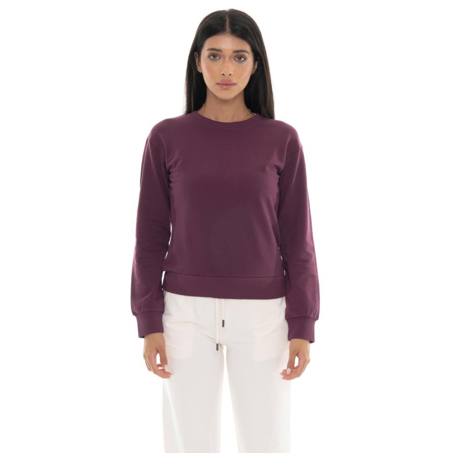 Bluza zimowa Leone 1947 Never Without Damen z Rundhalsausschnitt