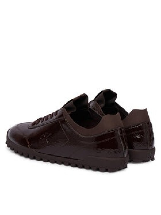 Calvin Klein Sneakersy Low Profile Run Mg Pol Mix Mat HW0HW03284 Bordowy