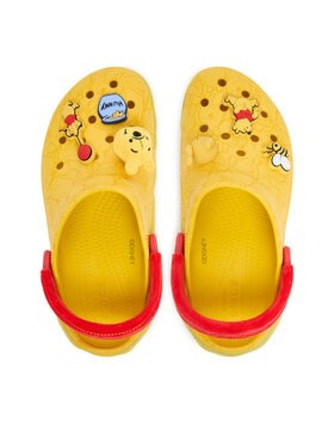 Crocs Klapki Disney Winnie The Pooh Classic Platform Clog 211092 Żółty