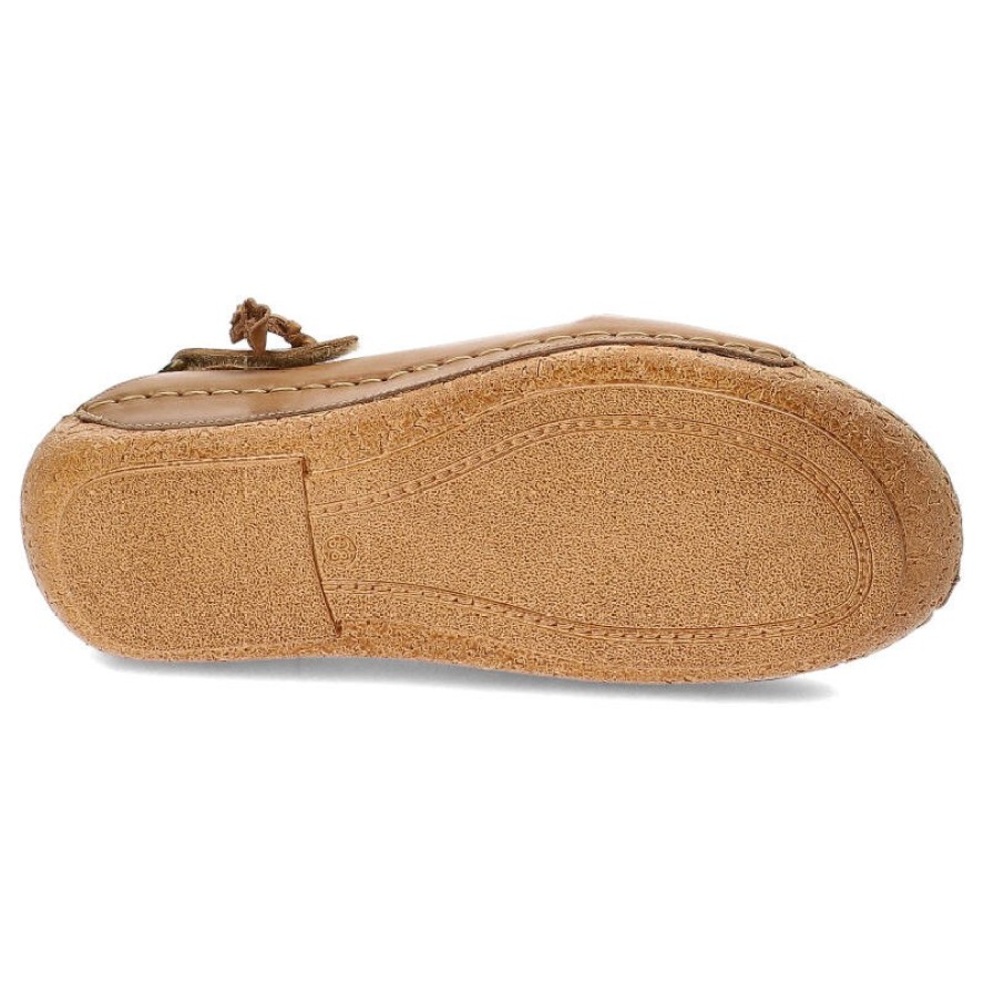 Brązowe Sandały Maciejka Damskie Skórzane Buty