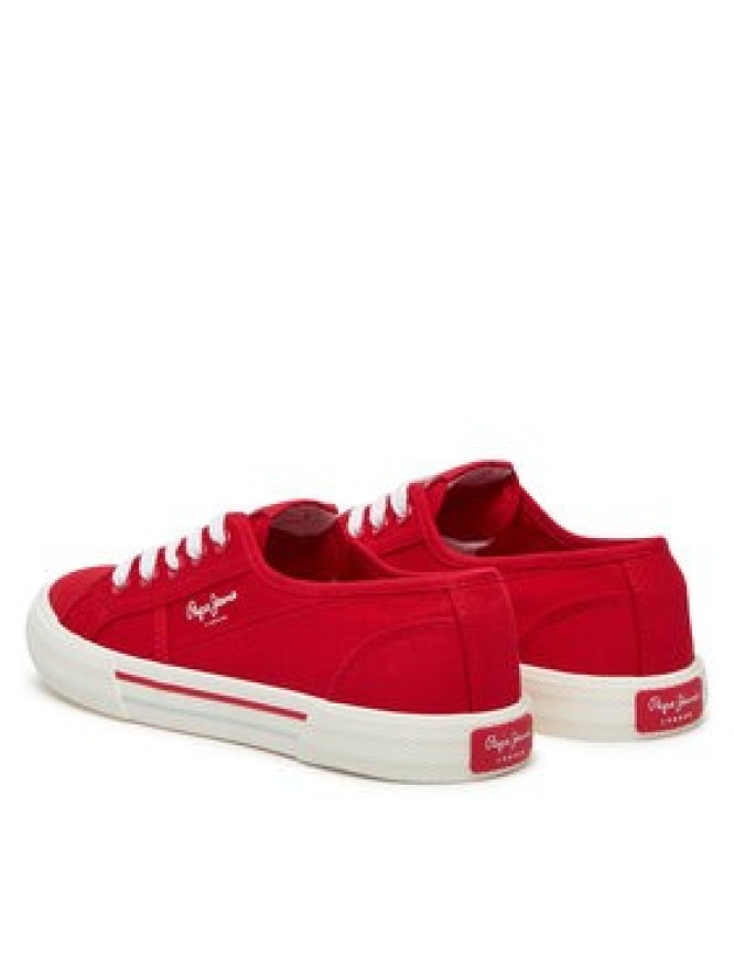 Pepe Jeans Tenisówki Brady Basic W PLS31287 Czerwony