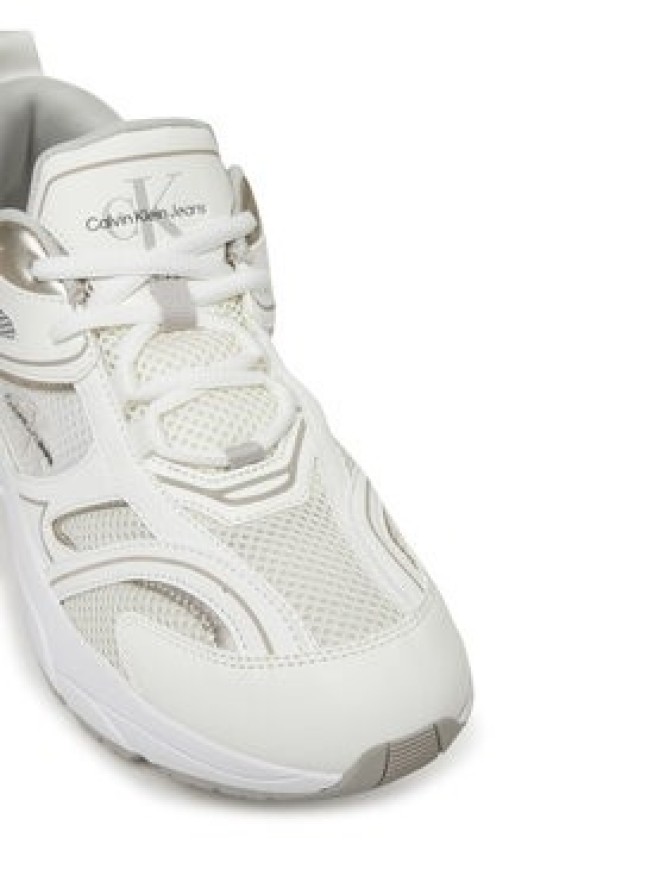Calvin Klein Jeans Sneakersy Retro Tennis Mesh Ml YW0YW01807 Biały