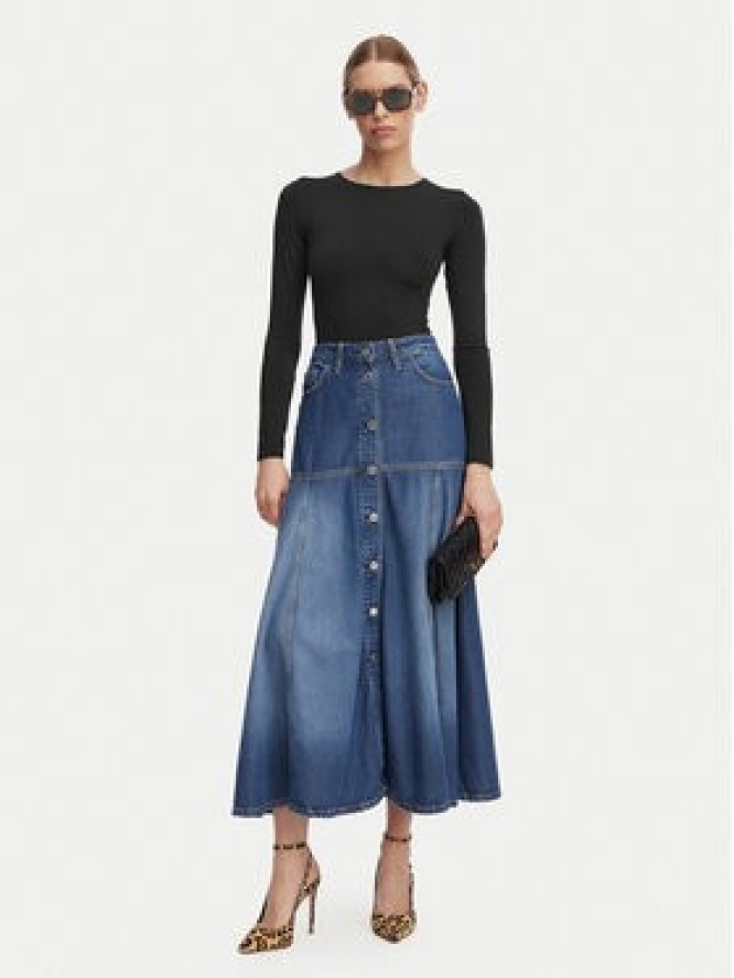 Guess Spódnica jeansowa W6GD09 D0702 Niebieski Regular Fit