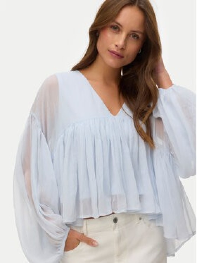 Vero Moda Bluzka Katie 10346404 Błękitny Regular Fit