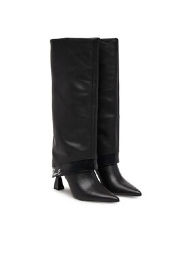 KARL LAGERFELD Kozaki KL32081 Czarny