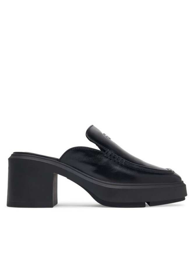 Calvin Klein Klapki Block Heel Mule Lth Hdw HW0HW03175 Czarny