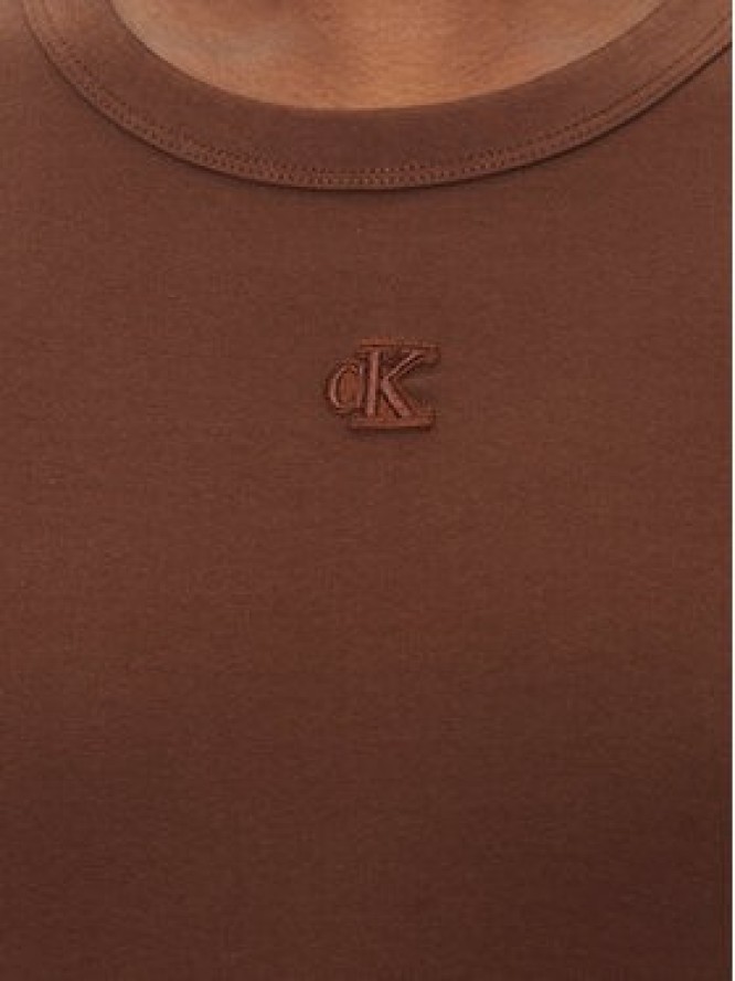 Calvin Klein Jeans Sukienka codzienna LV047C240G Brązowy Slim Fit