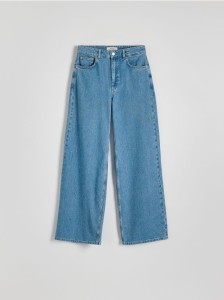 Jeansy wide leg - niebieski