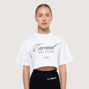 Koszulka damska functional training cropped Earned