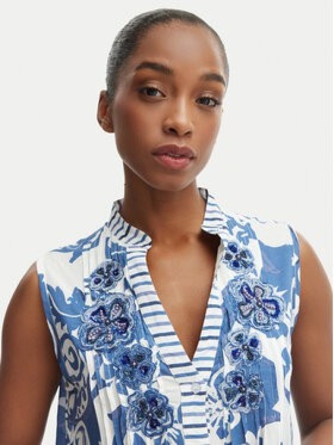 Iconique Sukienka letnia Daphne IC26-036 Niebieski Regular Fit