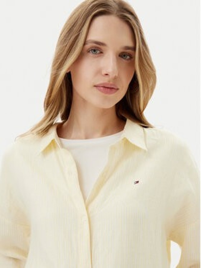 Tommy Hilfiger Koszula WW0WW46169 Żółty Loose Fit