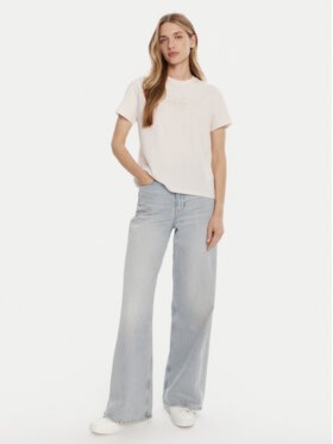 Calvin Klein Jeans T-Shirt Classic Monologo LV047D873G Różowy Regular Fit