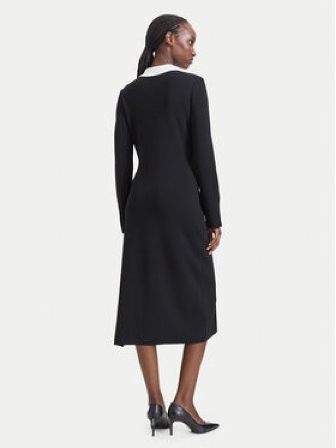 KARL LAGERFELD Sukienka dzianinowa B4W13054 Czarny Regular Fit