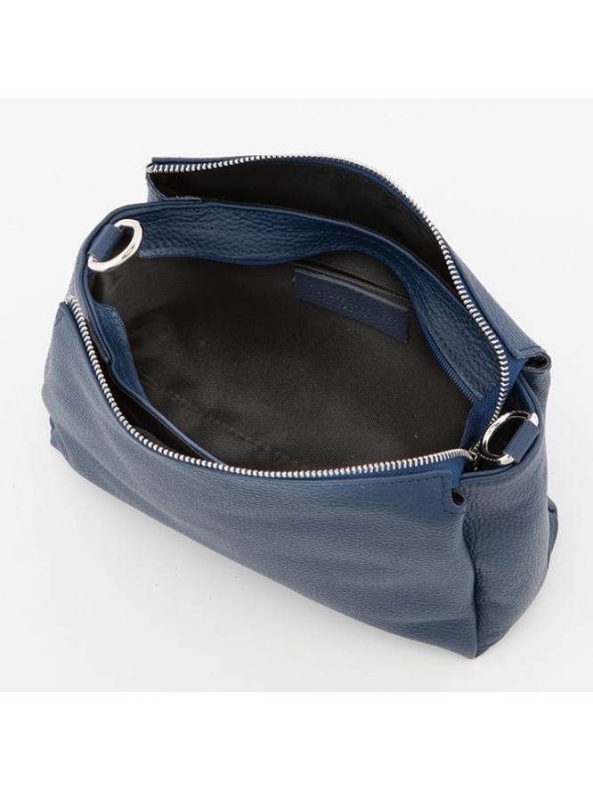 Lucca Baldi Skórzana torebka "Melfi" w kolorze granatowym - 29 x 29 x 9 cm rozmiar: onesize