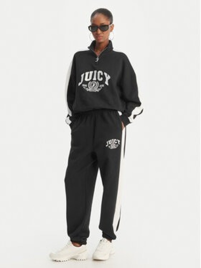 Juicy Couture Bluza College JCSAS126401 Czarny Relaxed Fit