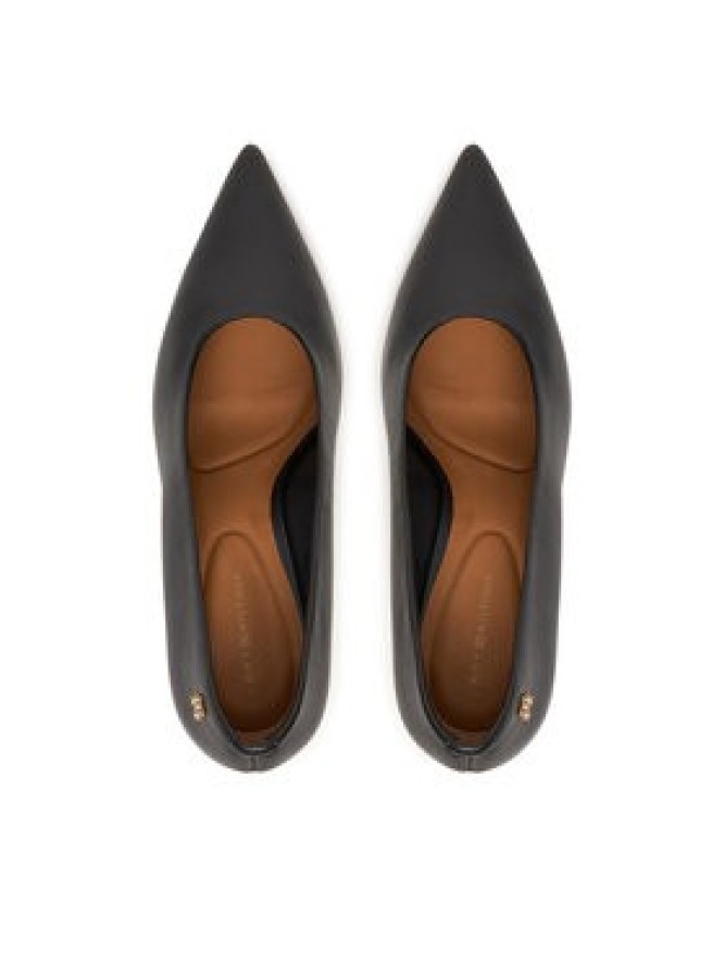 Tommy Hilfiger Czółenka Th Smooth Leather Pump FW0FW08960 Czarny