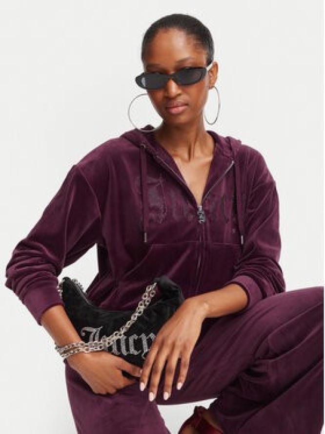 Juicy Couture Bluza Old Gothic JCWAS226333 Bordowy Slim Fit