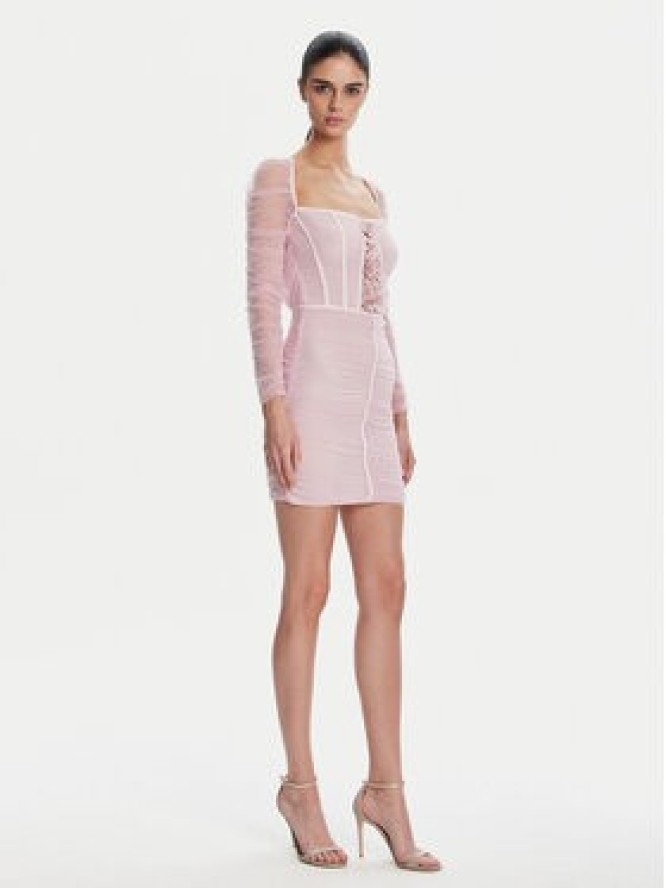 Elisabetta Franchi Sukienka koktajlowa AB68352E2 544 Różowy Slim Fit