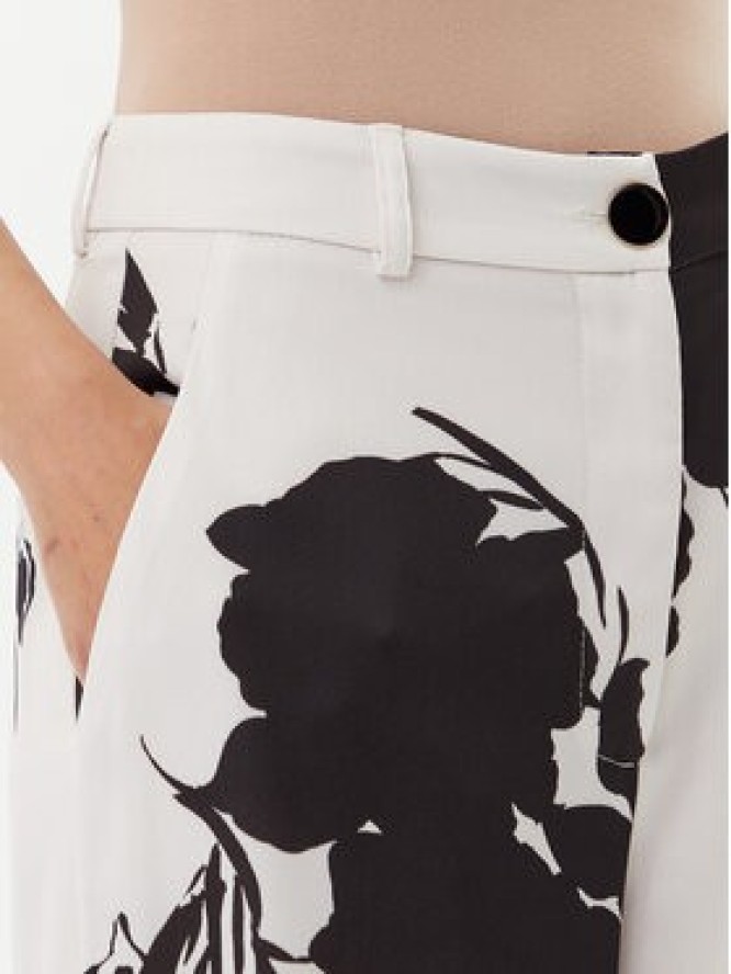 ACCESS FASHION Spodnie palazzo 53-5047-073 Biały Regular Fit