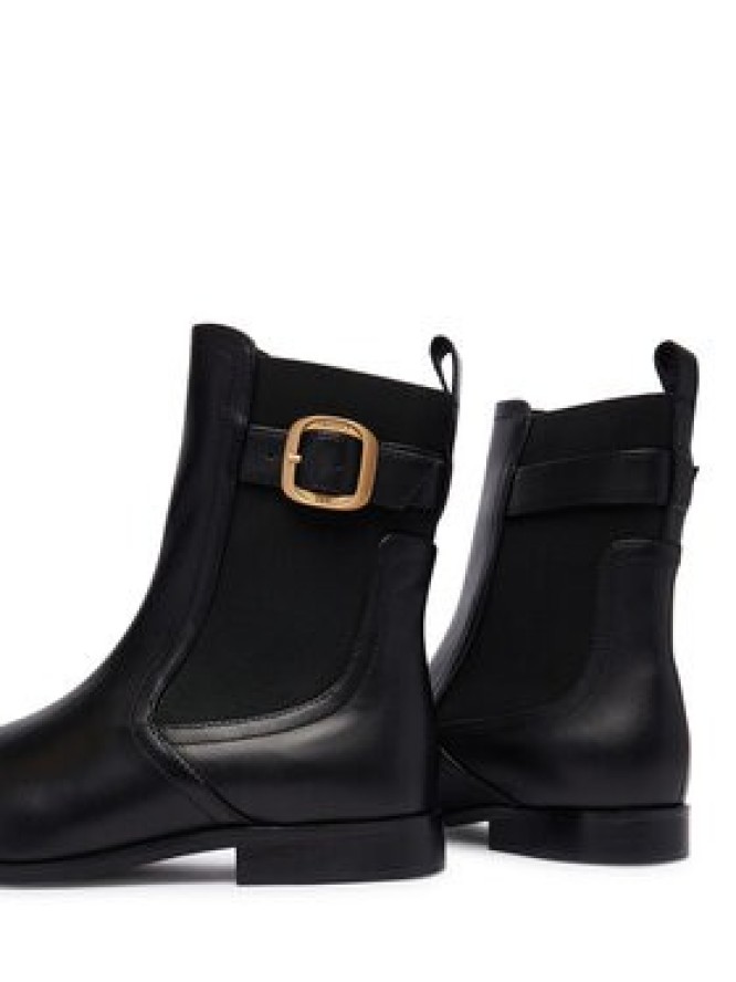 TWINSET Sztyblety Tronchetto 252TCP120 Czarny