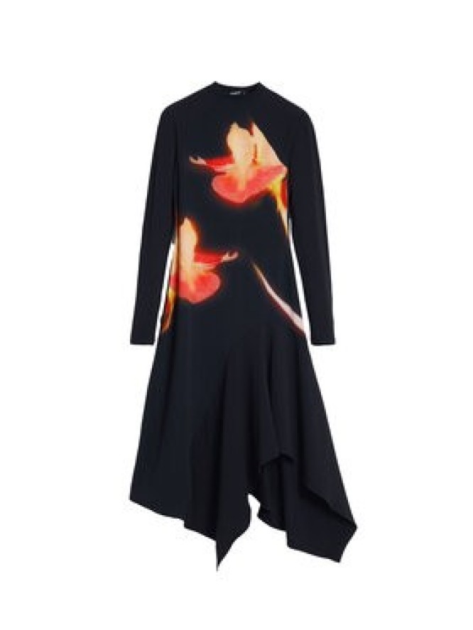 Desigual Sukienka codzienna Mila 25WWVK40 Czarny Slim Fit
