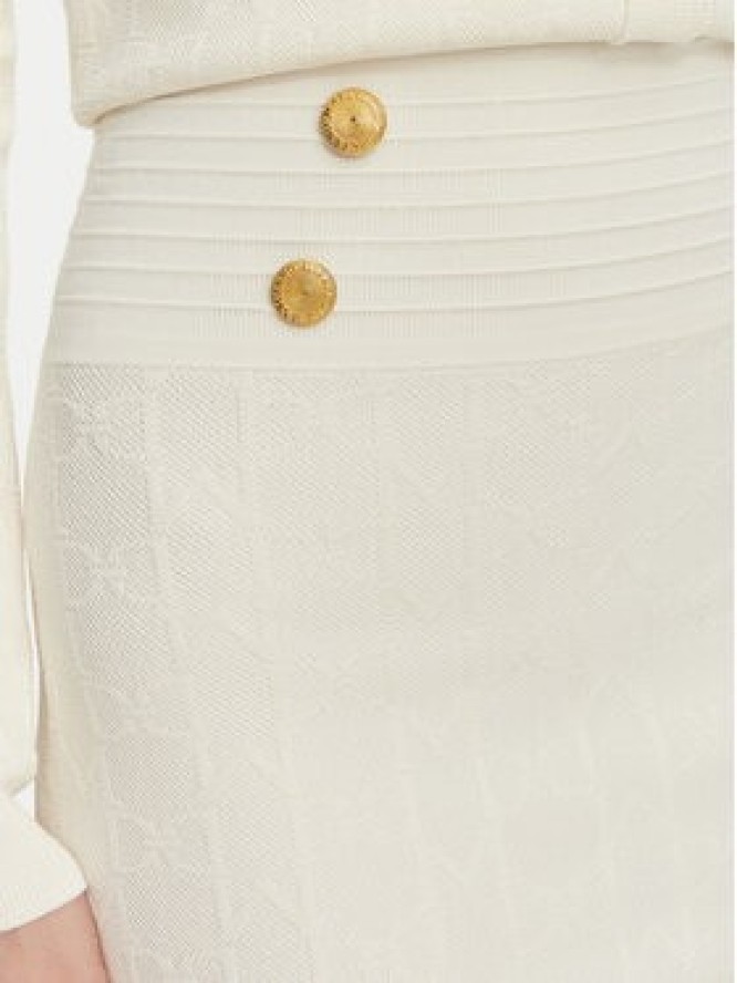 Marciano Guess Spódnica ołówkowa G6YD07 Z1013 Kremowy Slim Fit