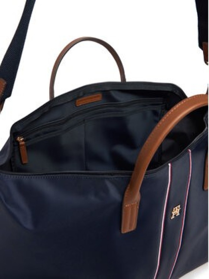 Tommy Hilfiger Torebka Popette Weekender Corp AW0AW18529 Niebieski