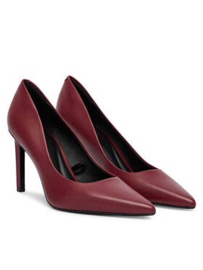 Calvin Klein Szpilki Ess Stiletto 90 HW0HW02608 Bordowy