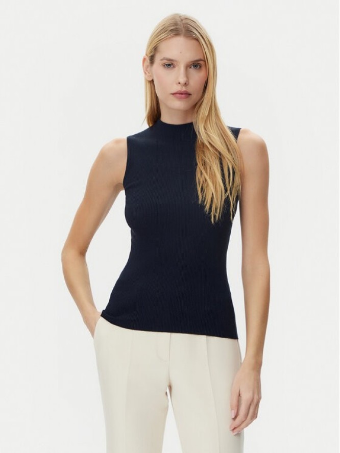 BOSS Bluzka Feskies 50473237 Granatowy Slim Fit