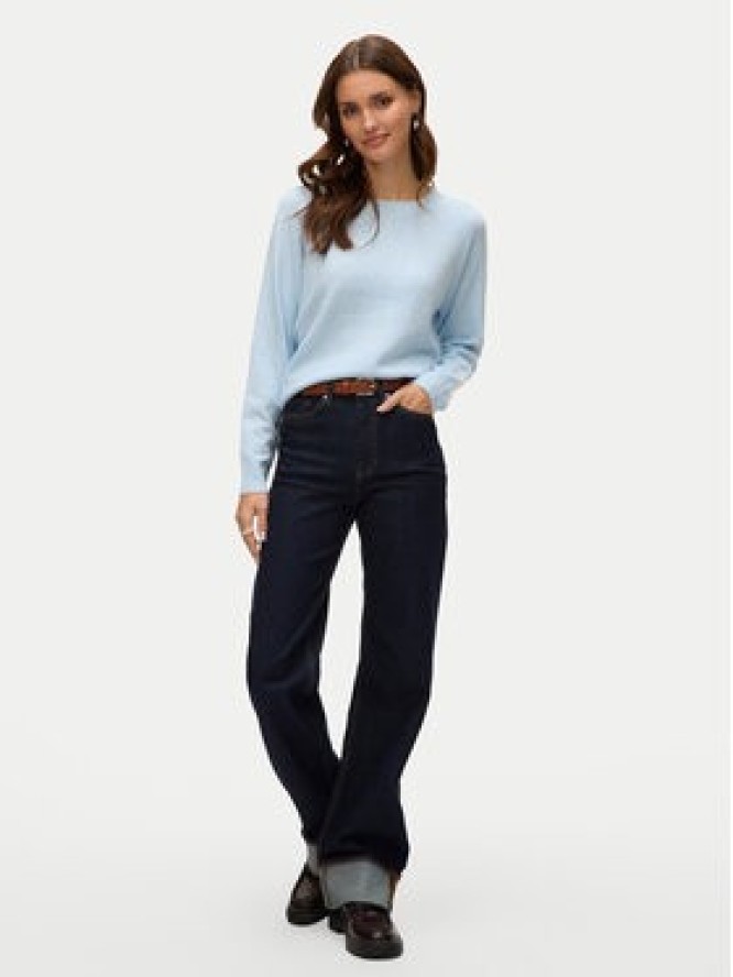 Vero Moda Sweter Doffy 10201022 Błękitny Regular Fit