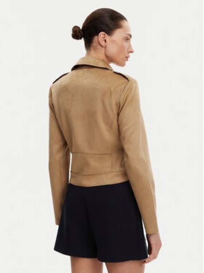 Morgan Kurtka z imitacji skóry 241-GOUSMI Beżowy Regular Fit