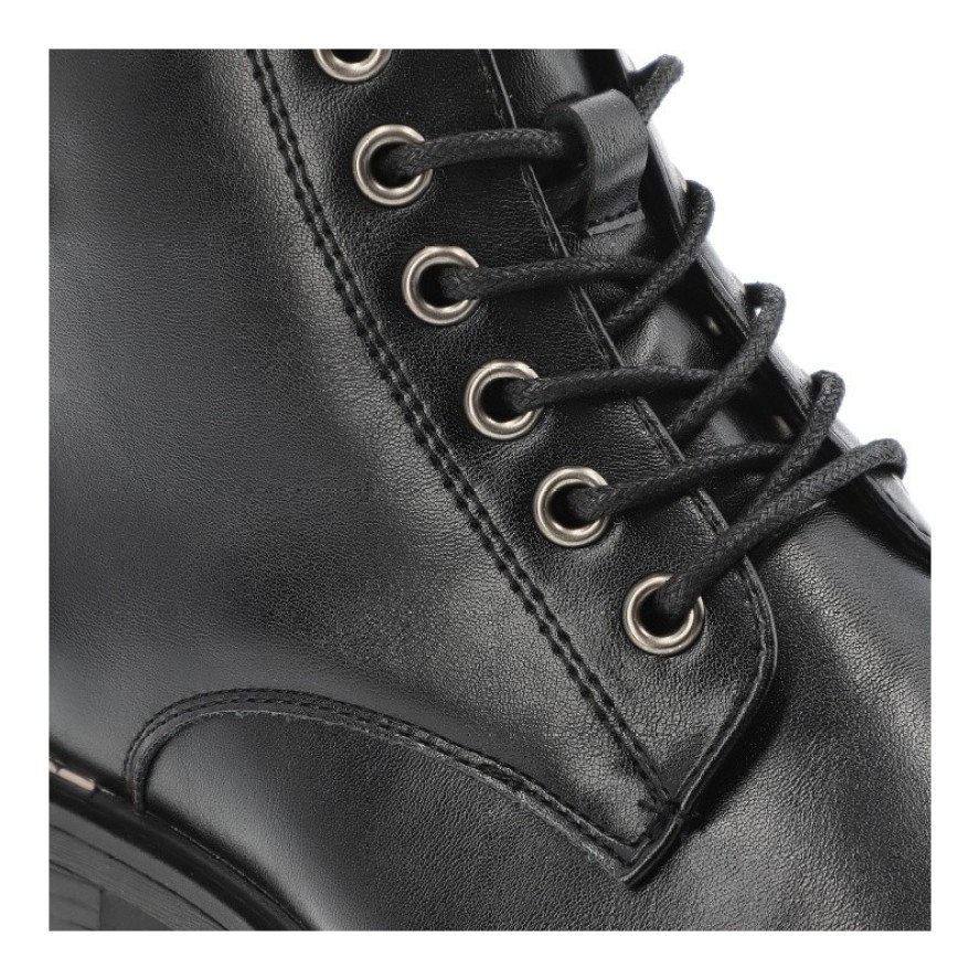 Czarne Botki Vinceza Klasyczne Buty Damskie