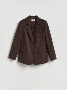 Dwurzędowa marynarka - ciemnobrązowy