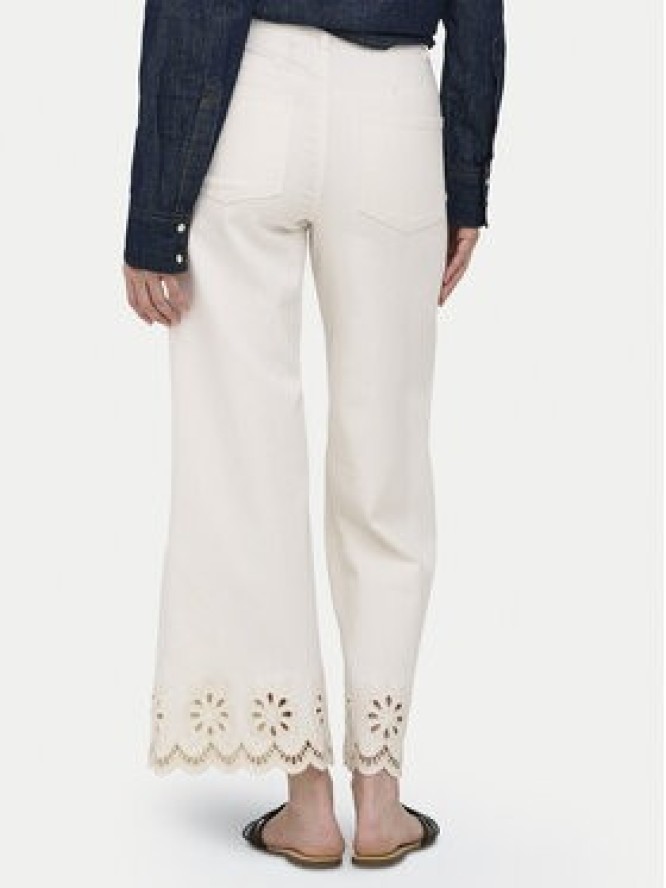 ONLY Jeansy Madison 15372378 Kremowy Straight Leg