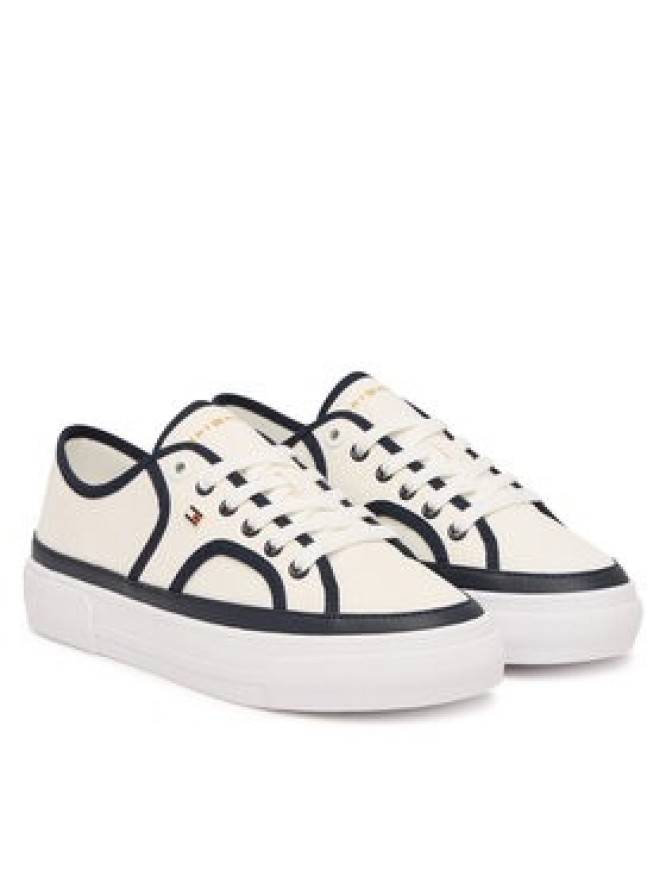 Tommy Hilfiger Tenisówki Platform Vulc Piping FW0FW09394 Biały