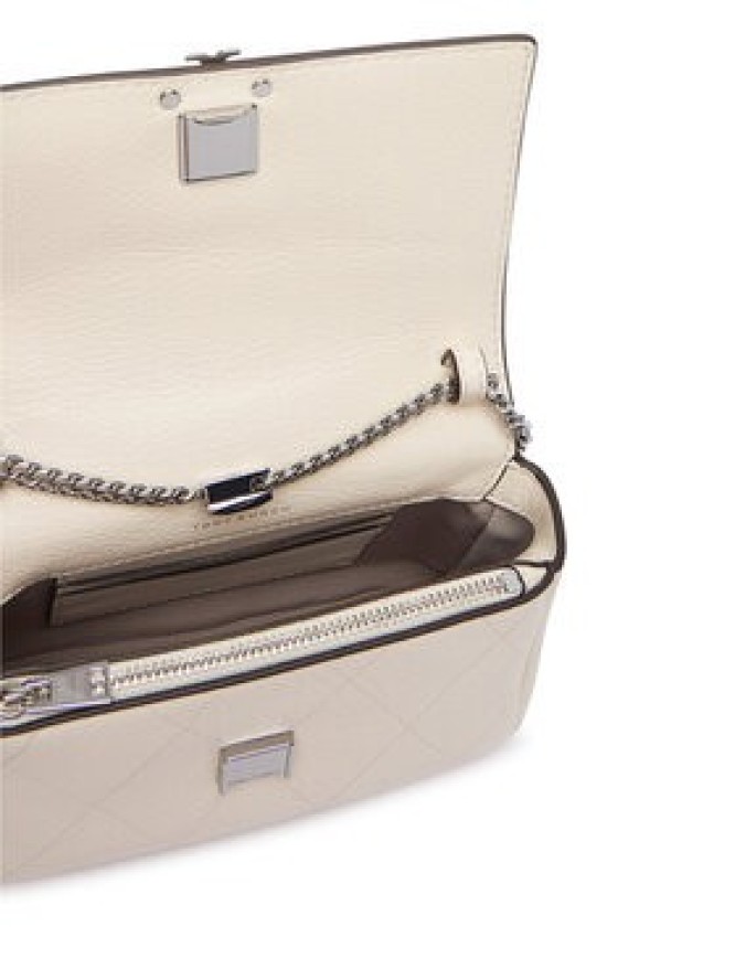 Tory Burch Torebka Charlie Quilted Mini Top Handle Chain Wallet 186032 Kremowy