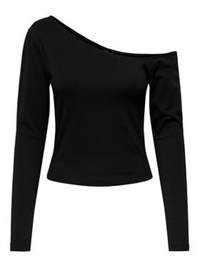 ONLY Bluzka Live Love 15344398 Czarny Slim Fit