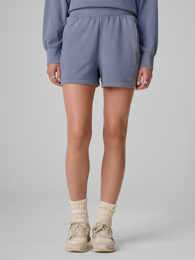 4F Spodenki dresowe damskie - denim L