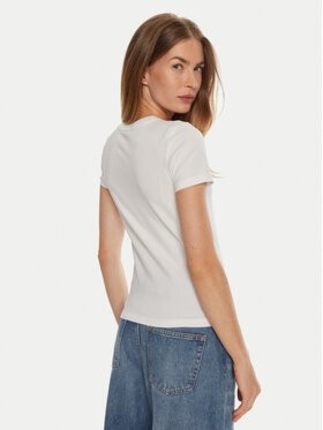 Guess Jeans T-Shirt W4YI01 J1314 Biały Slim Fit